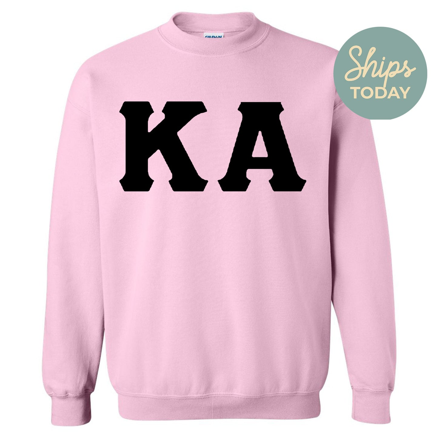 Kappa Alpha Order Black Letters Fraternity Sweatshirt _ 34918g