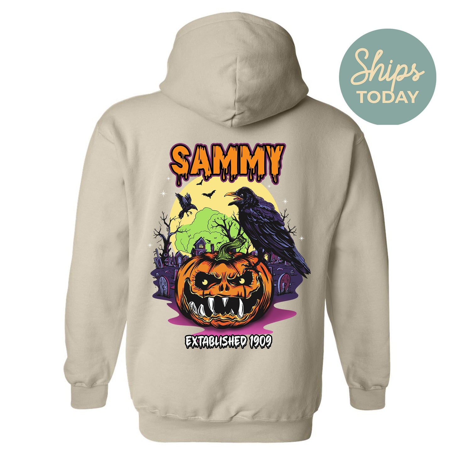 Sigma Alpha Mu Halloween Bats Fraternity Hoodie _ 36273g