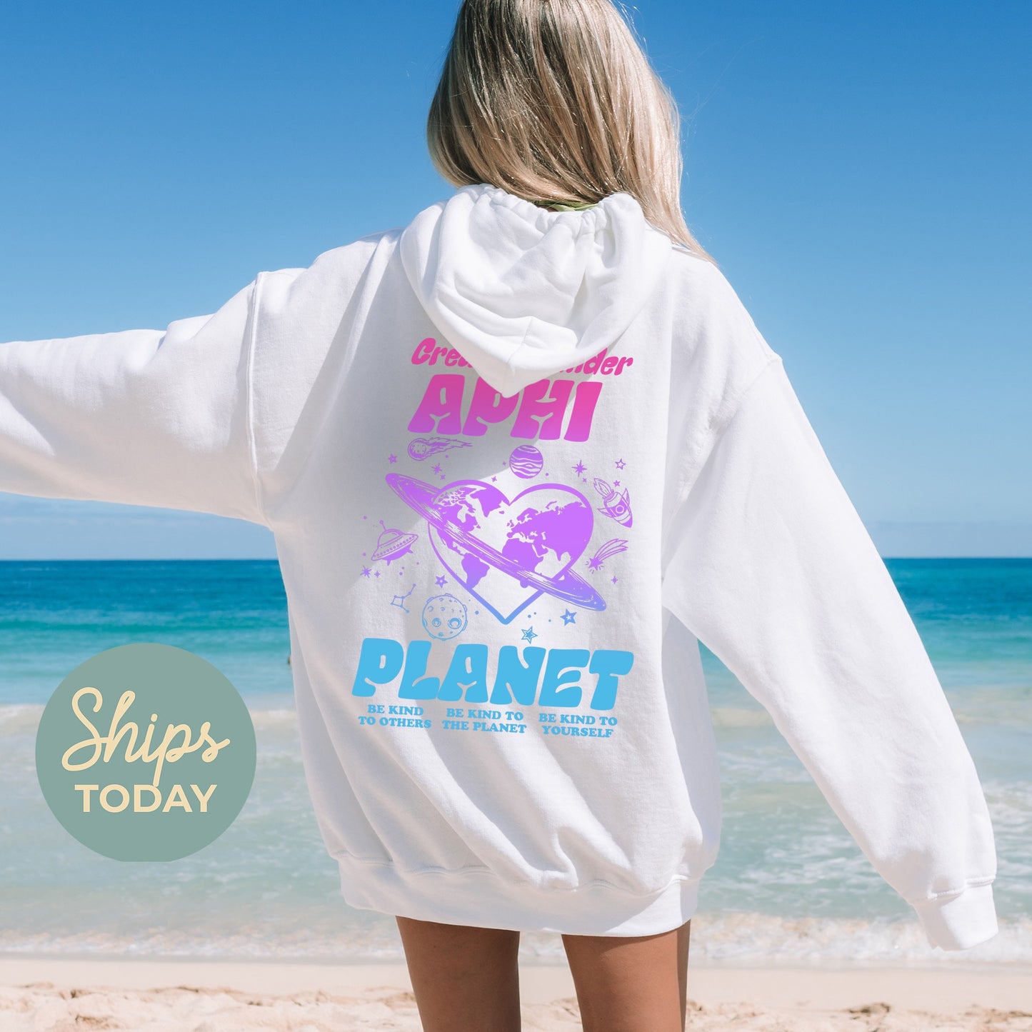 Alpha Phi Ombre Worlds Sorority Hoodie _ 35546g