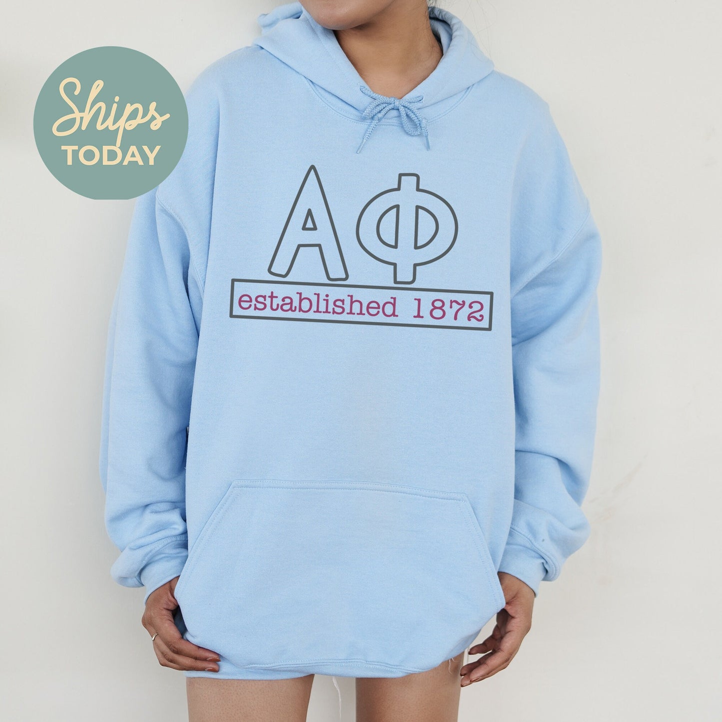 Alpha Phi Simply Greek Sorority Hoodie _ 39341g
