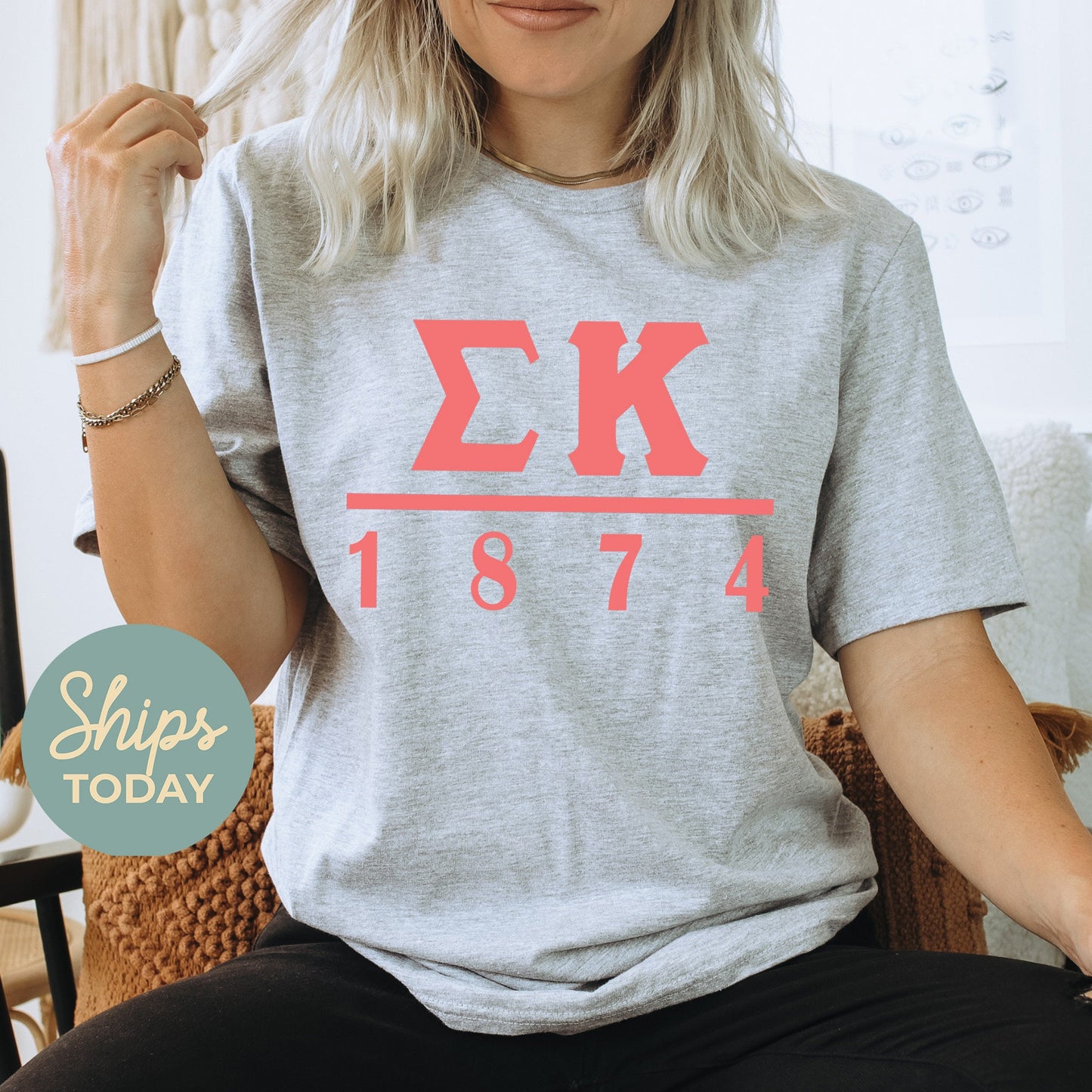 Sigma Kappa Monochromatic Sorority T-shirt _ 30865g