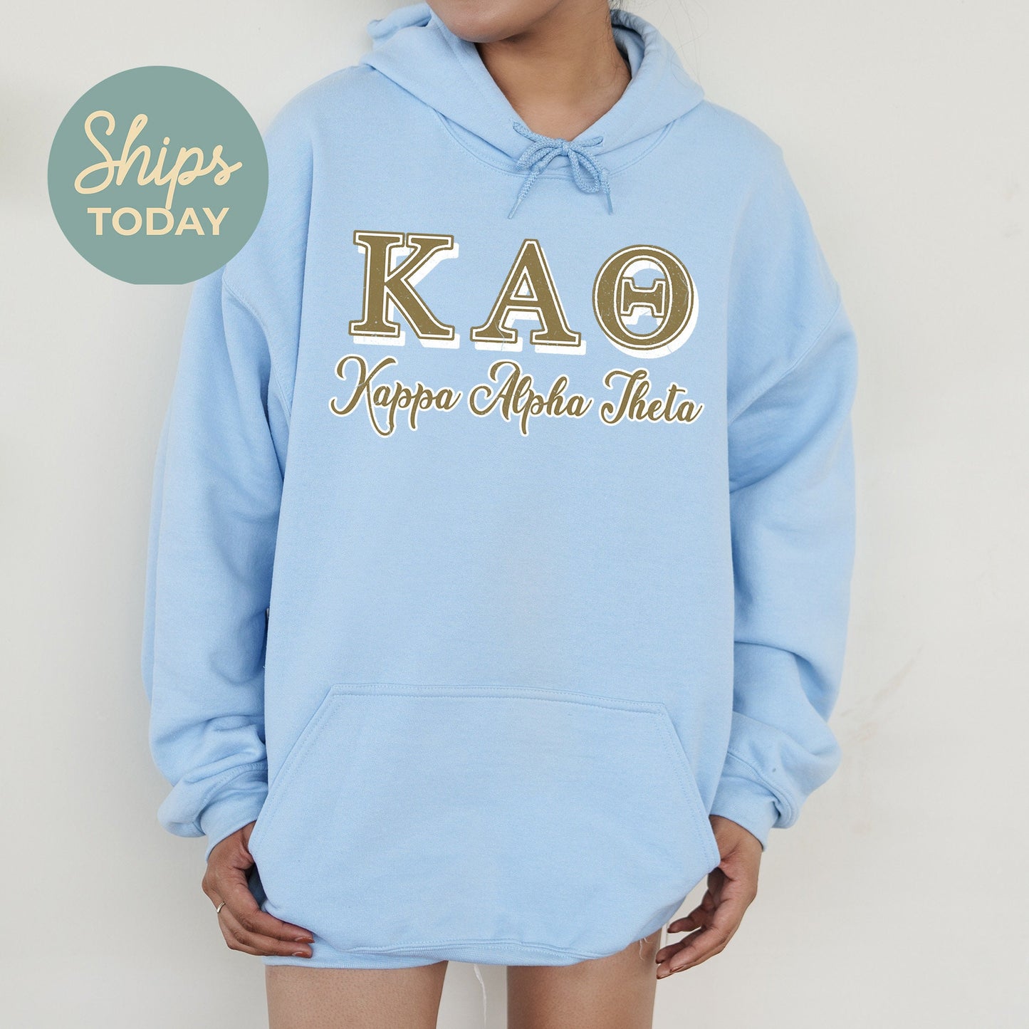 Kappa Delta Greek Colors Sorority Hoodie _ 36085g