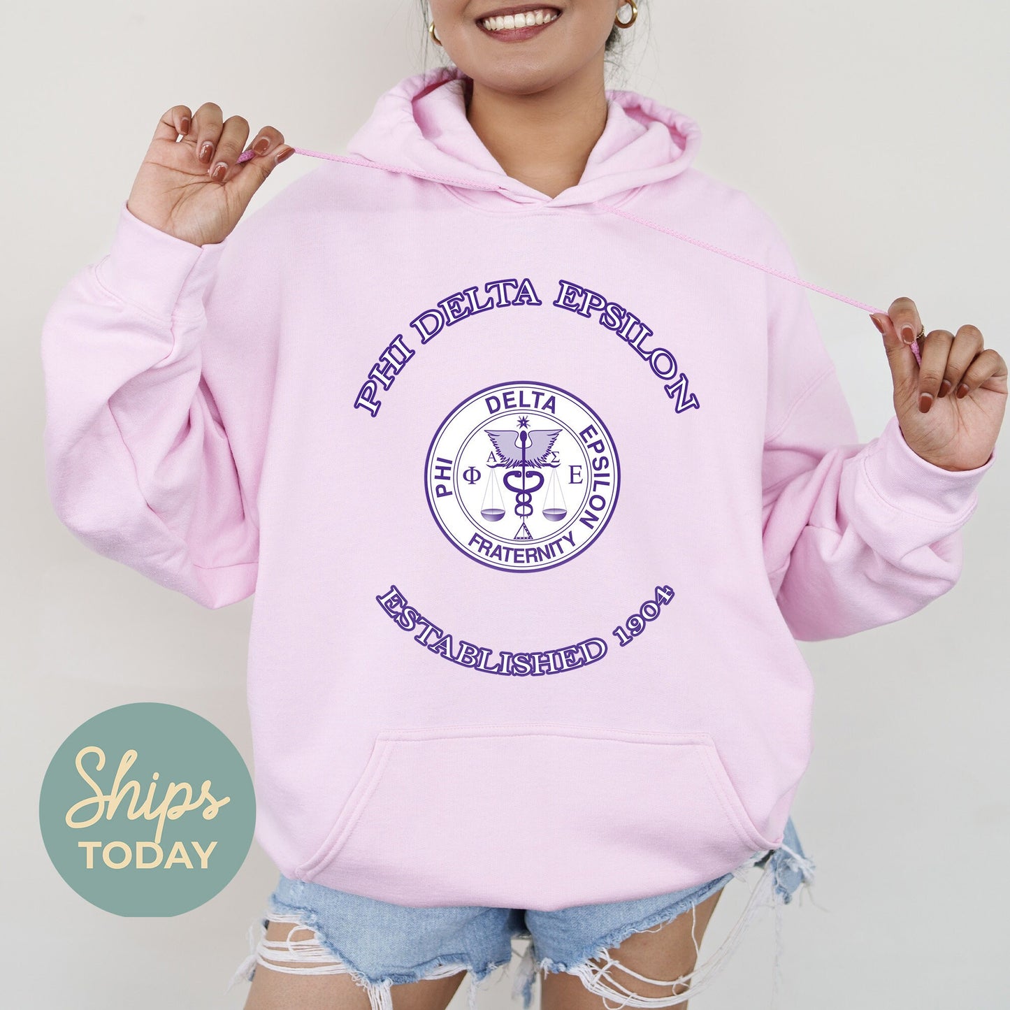 Phi Delta Epsilon Iconic Insignia COED Hoodie _ 35674g