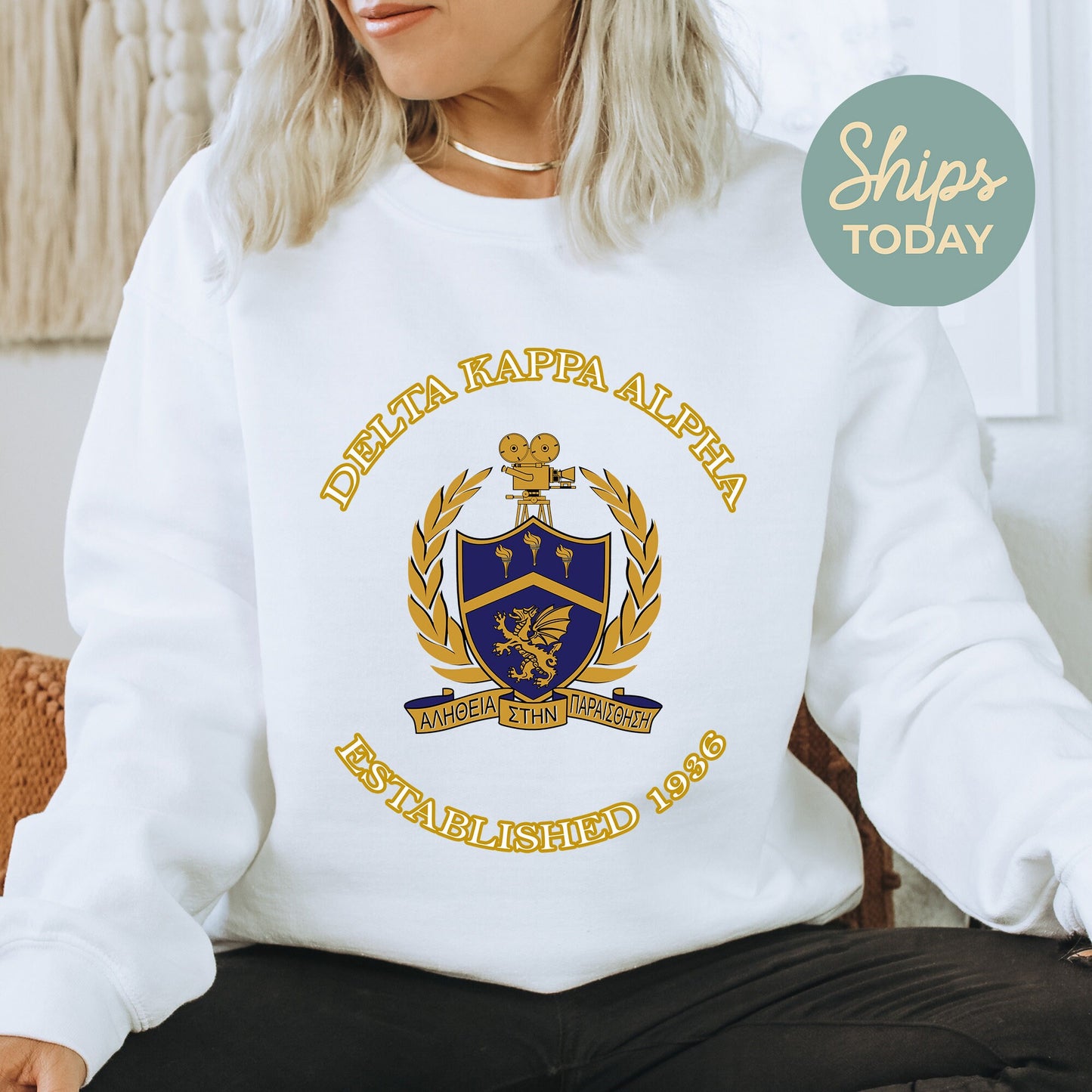 Delta Kappa Alpha Iconic Insignia COED Sweatshirt _ 35667g