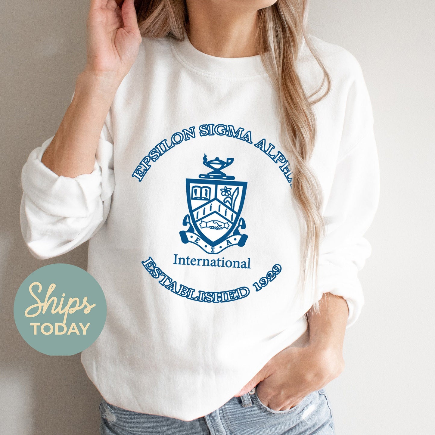Epsilon Sigma Alpha Iconic Insignia COED Sweatshirt _ 35669g