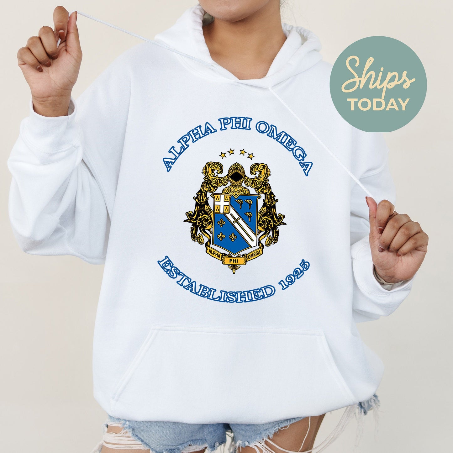 Alpha Phi Omega Iconic Insignia COED Hoodie _ 35665g