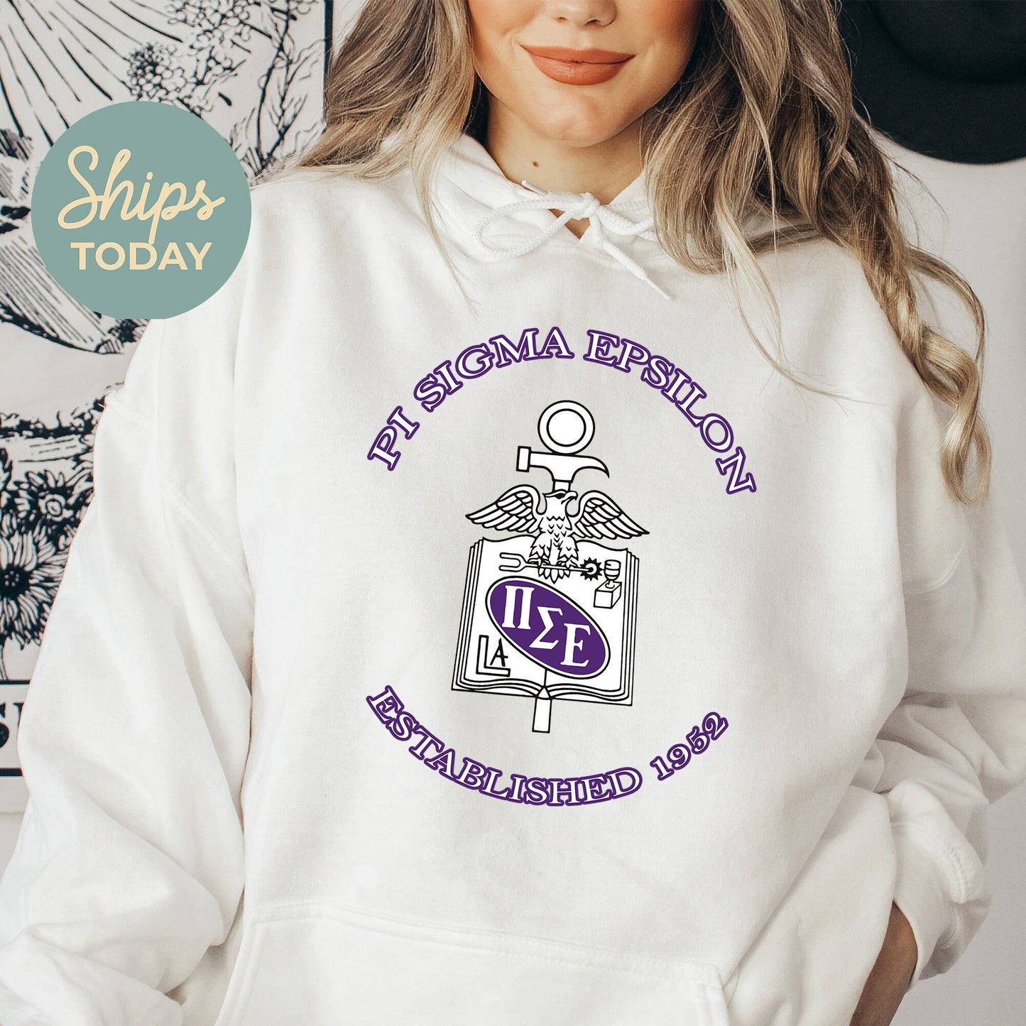 Pi Sigma Epsilon Iconic Insignia COED Hoodie _ 35676g