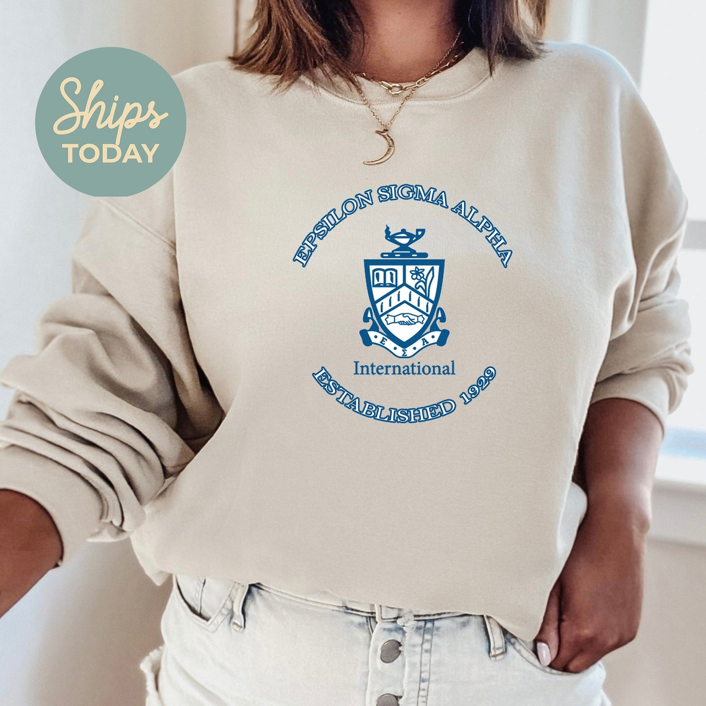 Epsilon Sigma Alpha Iconic Insignia COED Sweatshirt _ 35669g