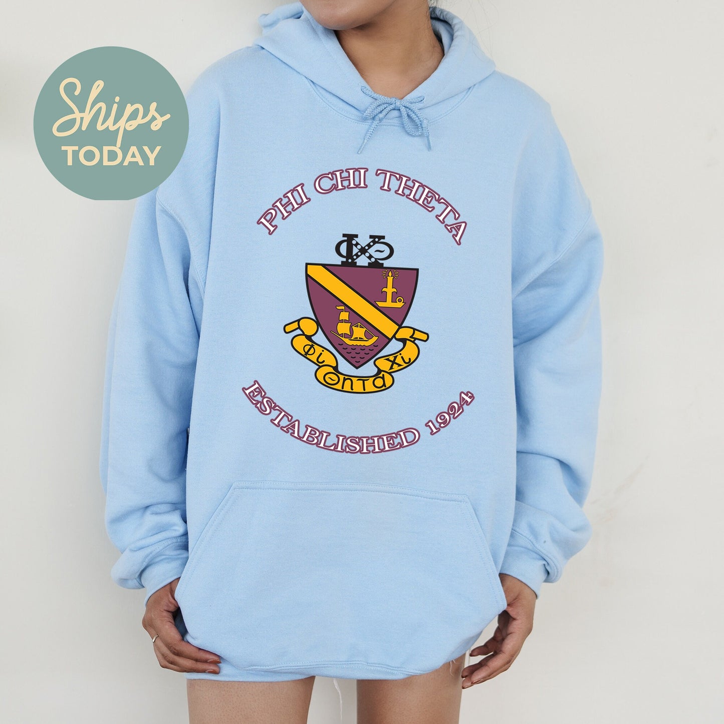 Phi Chi Theta Iconic Insignia COED Hoodie _ 35673g
