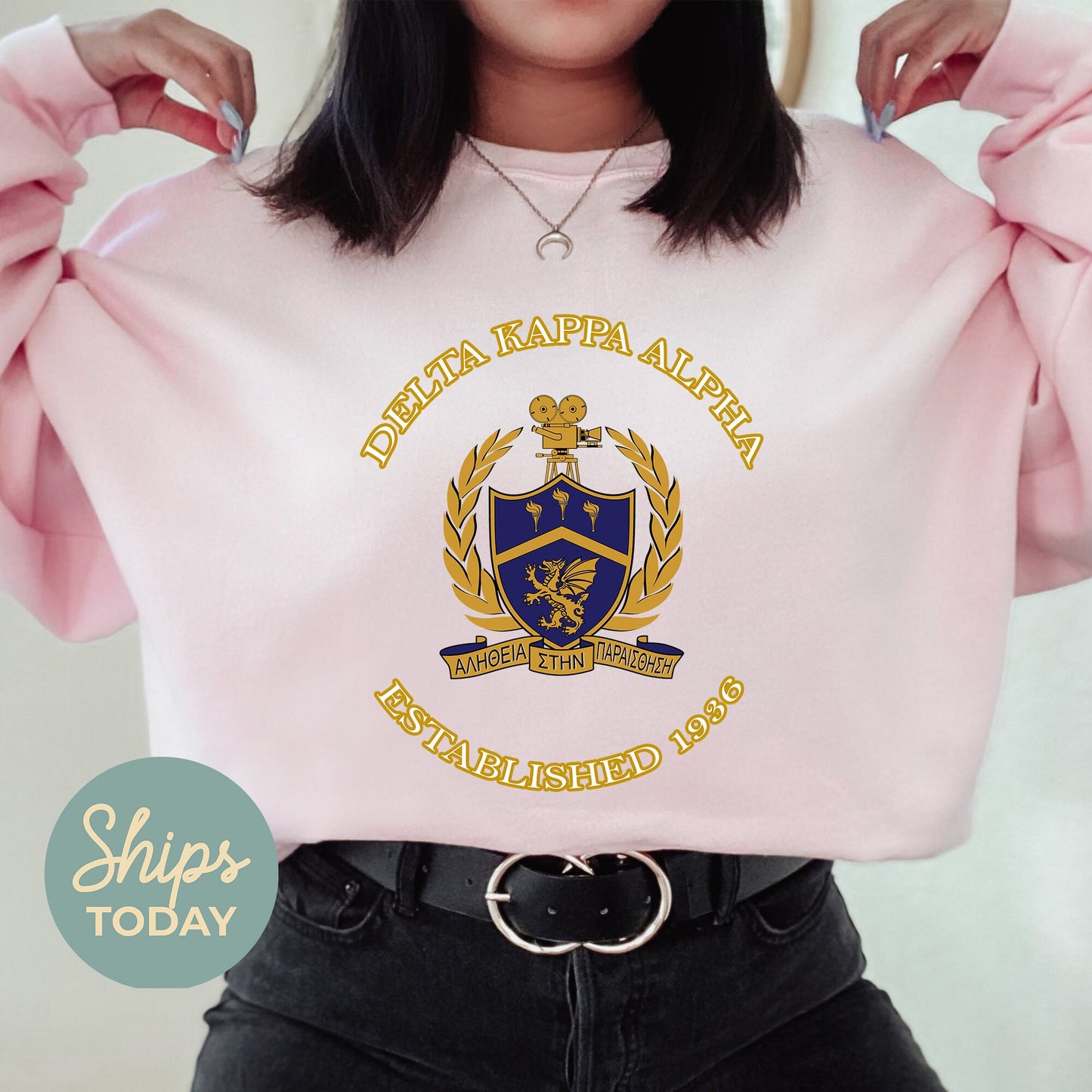 Delta Kappa Alpha Iconic Insignia COED Sweatshirt _ 35667g
