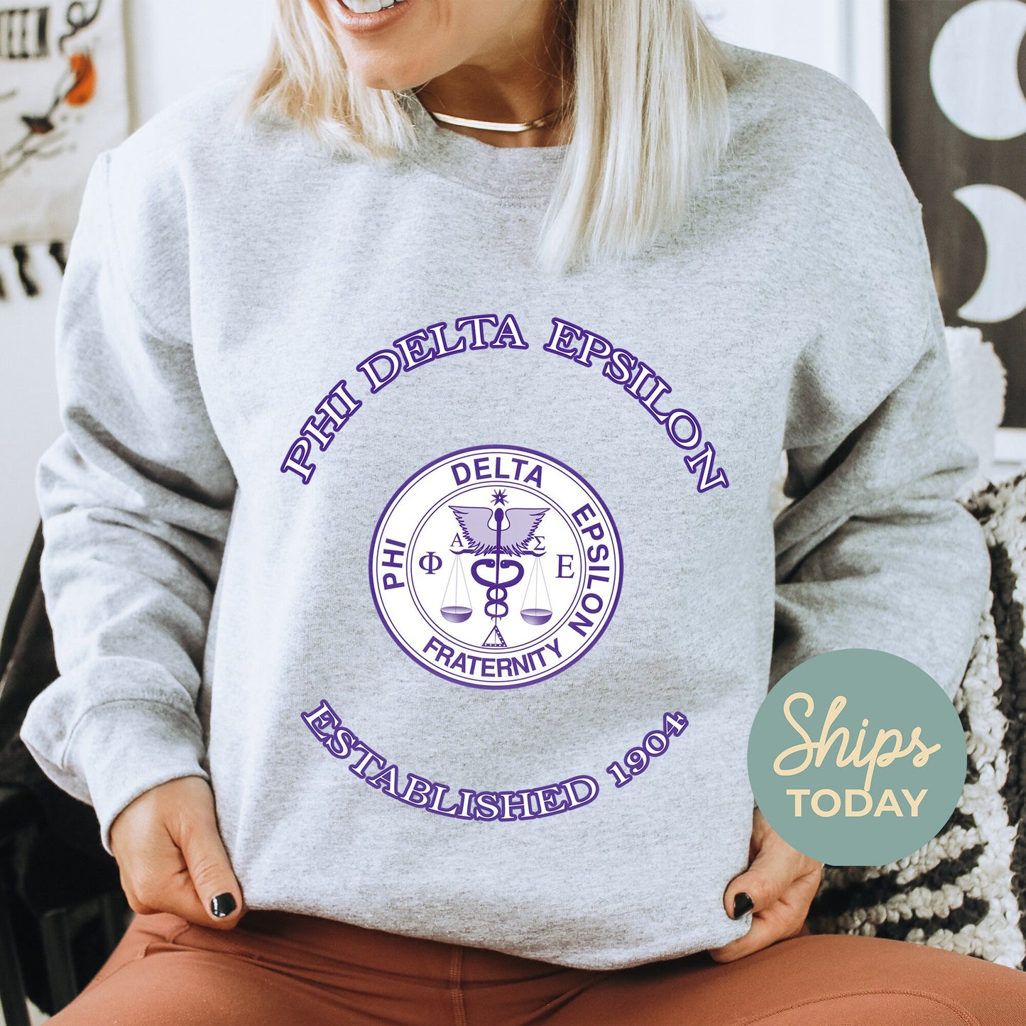 Phi Delta Epsilon Iconic Insignia COED Sweatshirt _ 35674g