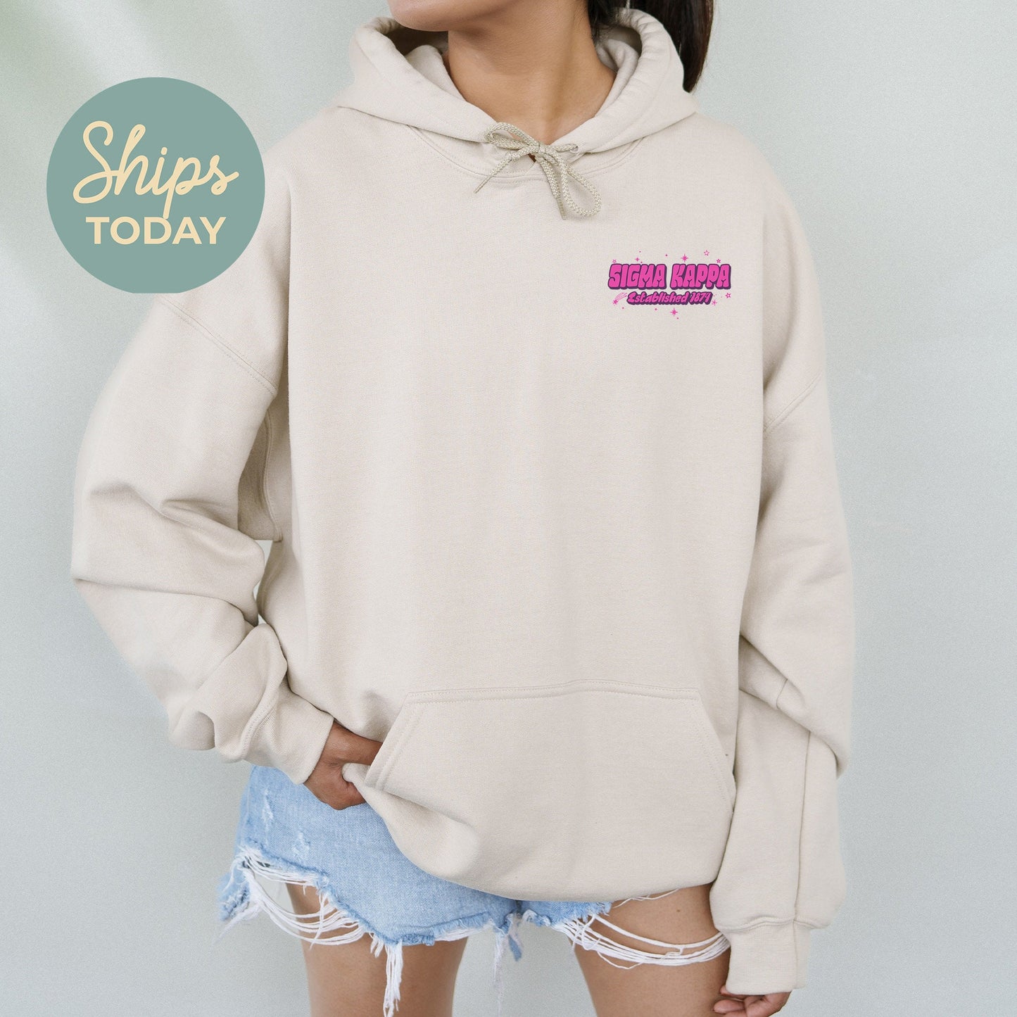 Sigma Kappa Ombre Worlds Sorority Hoodie _ 35563g