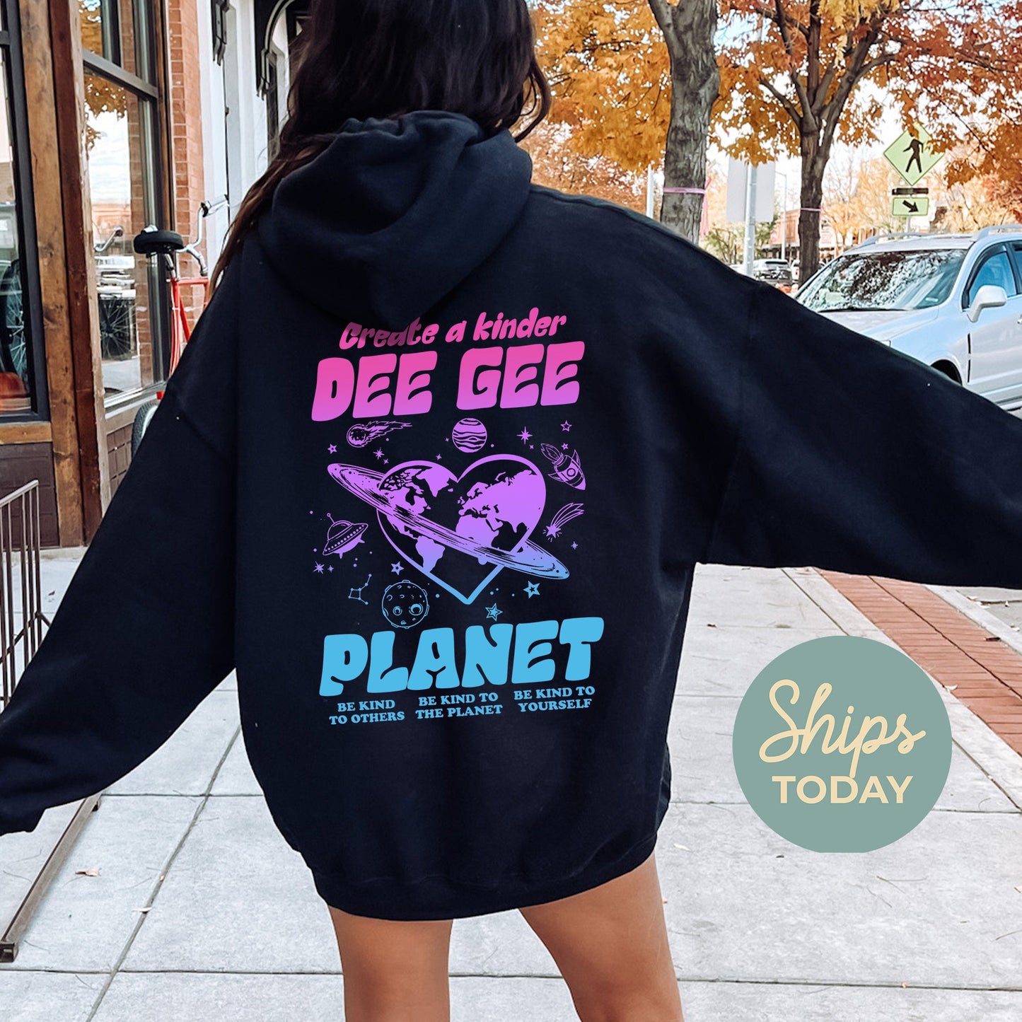 Delta Gamma Ombre Worlds Sorority Hoodie _ 35552g