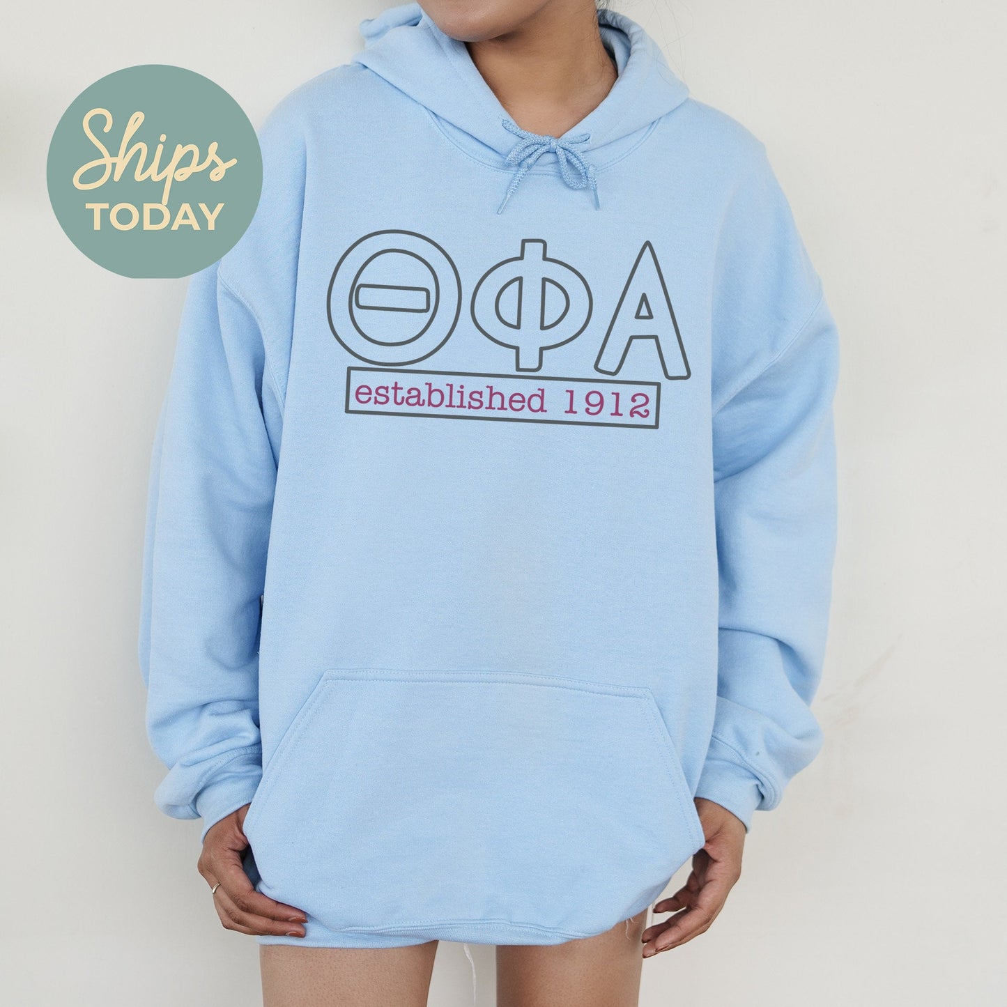Theta Phi Alpha Simply Greek Sorority Hoodie _ 39360g