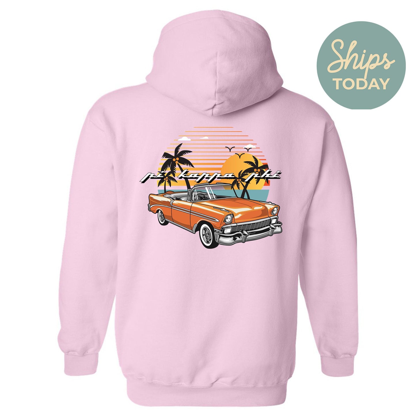 Pi Kappa Phi Retro Rides Fraternity Hoodie _ 33604g