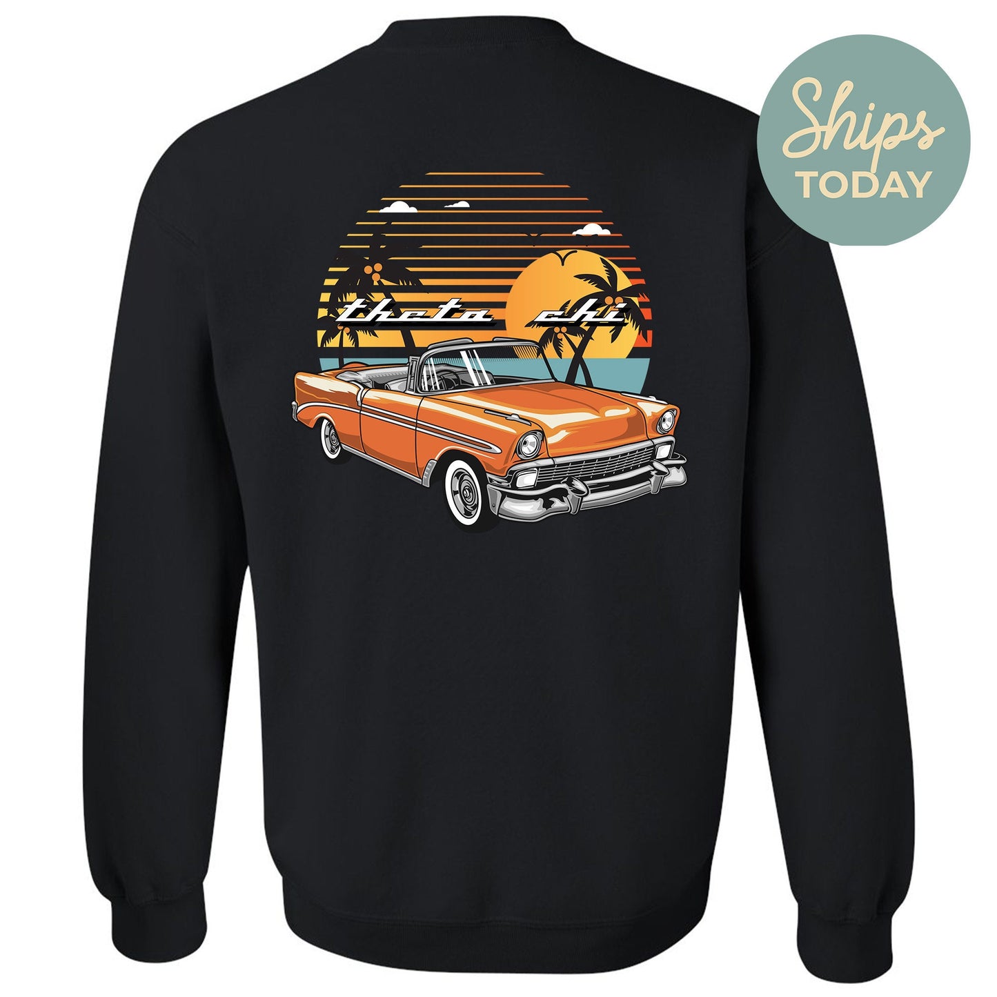 Theta Chi Retro Rides Fraternity Sweatshirt _ 33613g