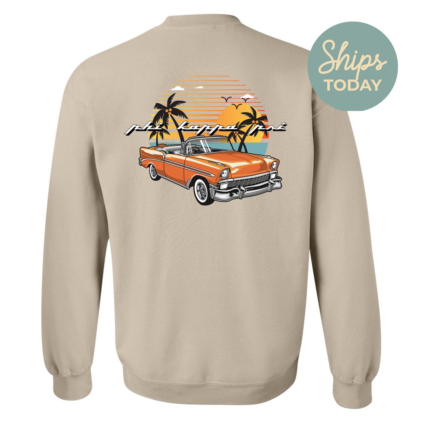 Phi Kappa Psi Retro Rides Fraternity Sweatshirt _ 33600g