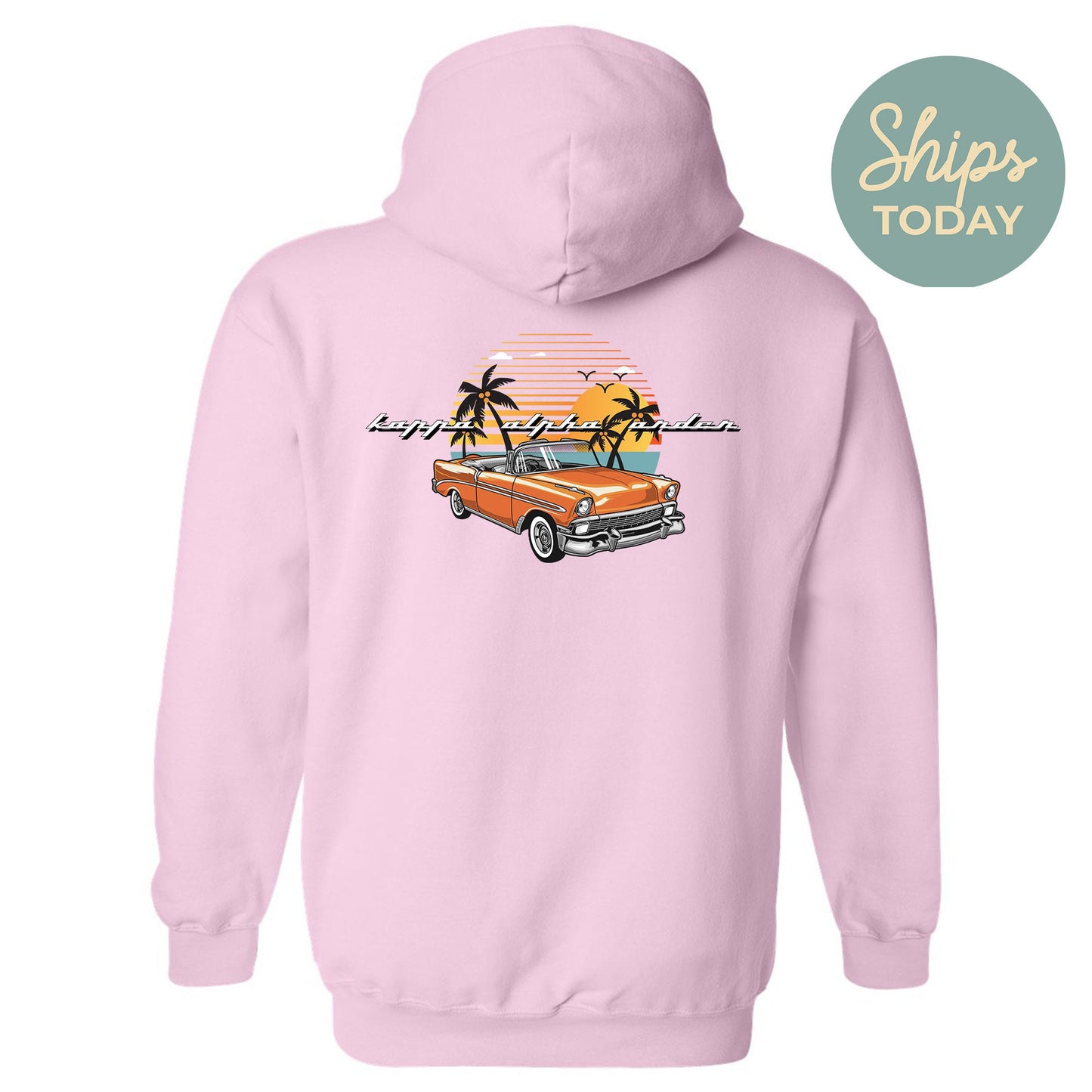 Kappa Alpha Order Retro Rides Fraternity Hoodie _ 33595g