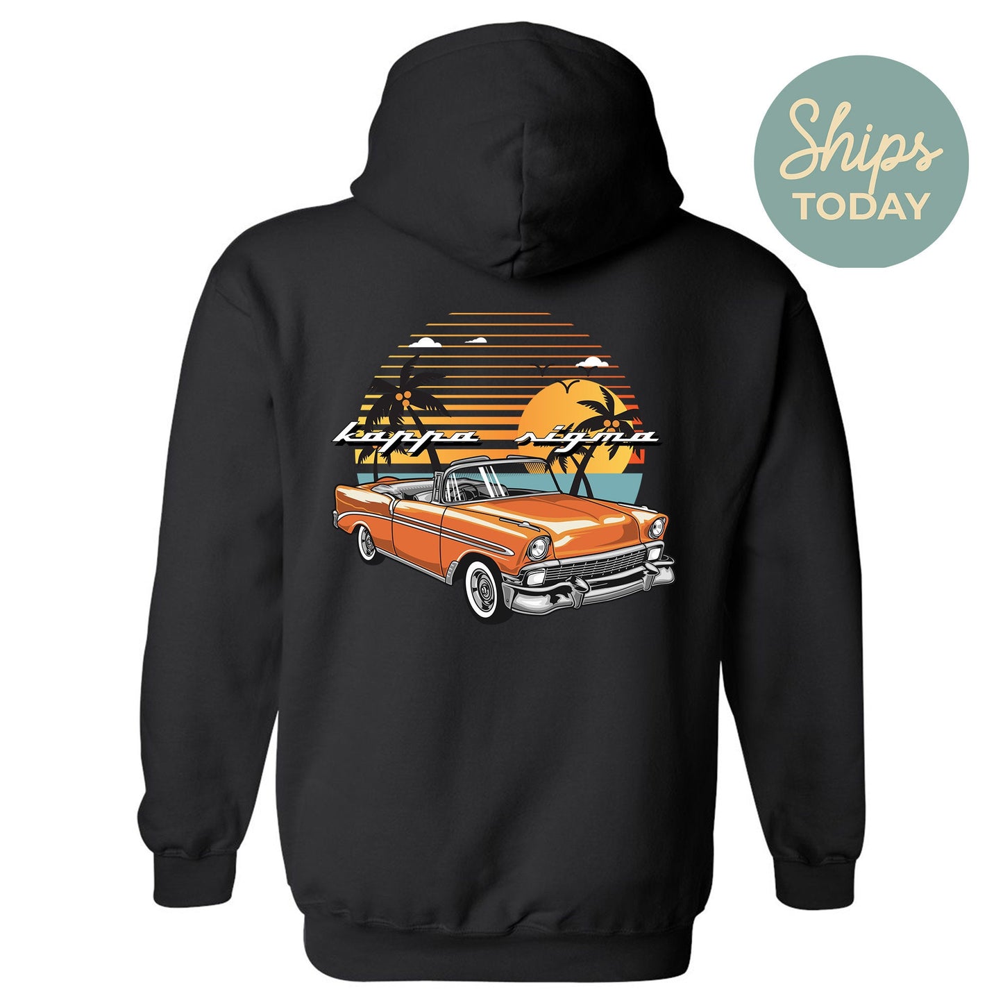 Kappa Sigma Retro Rides Fraternity Hoodie _ 33596g