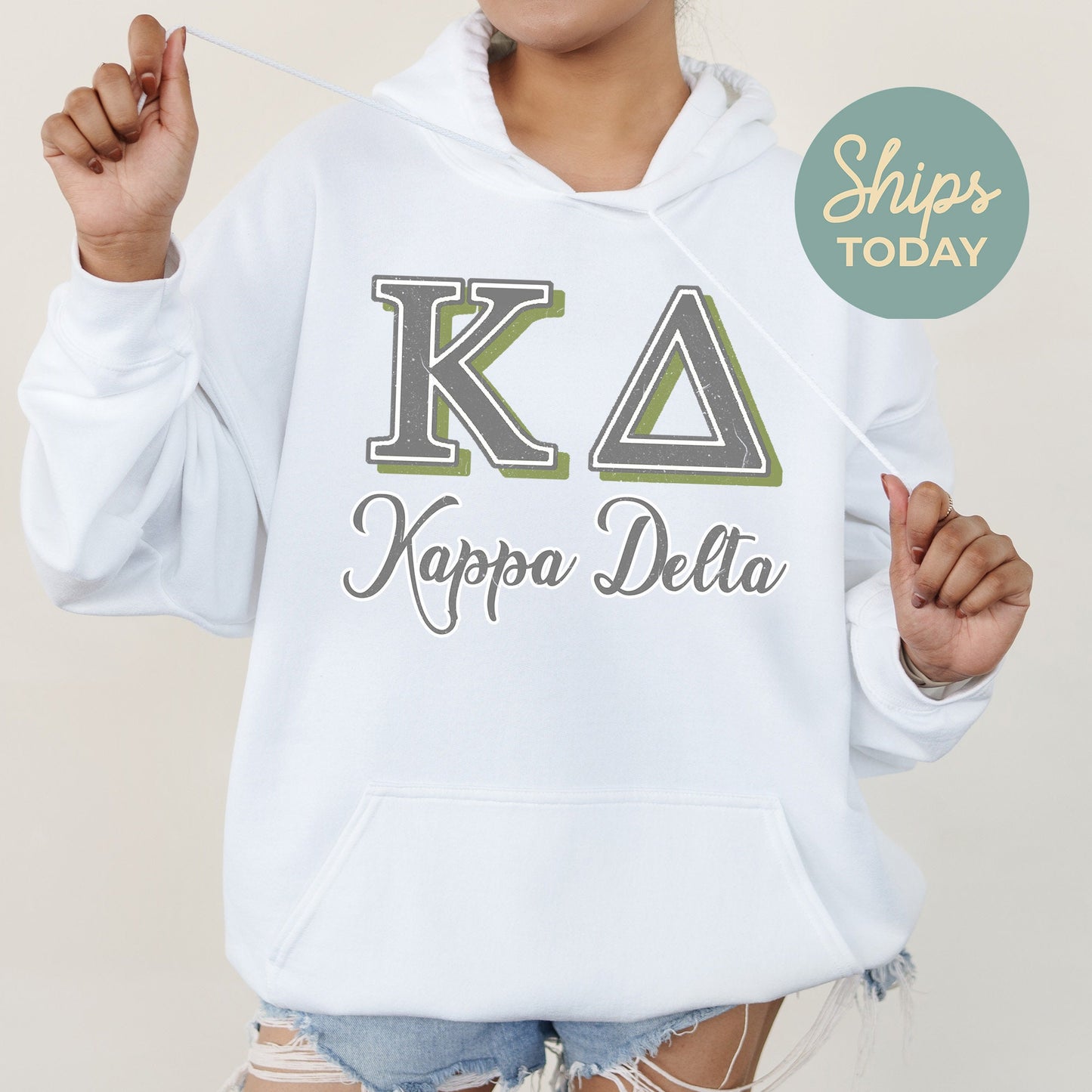 Kappa Alpha Theta Greek Colors Sorority Hoodie _ 36084g