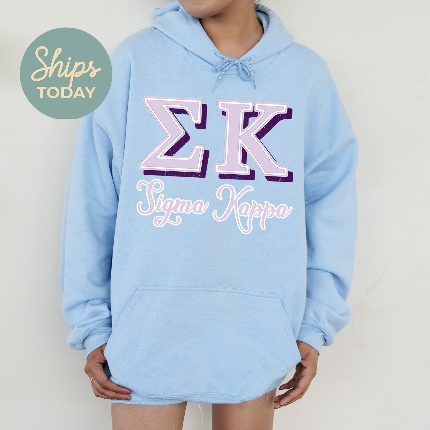 Sigma Kappa Greek Colors Sorority Hoodie _ 36091g
