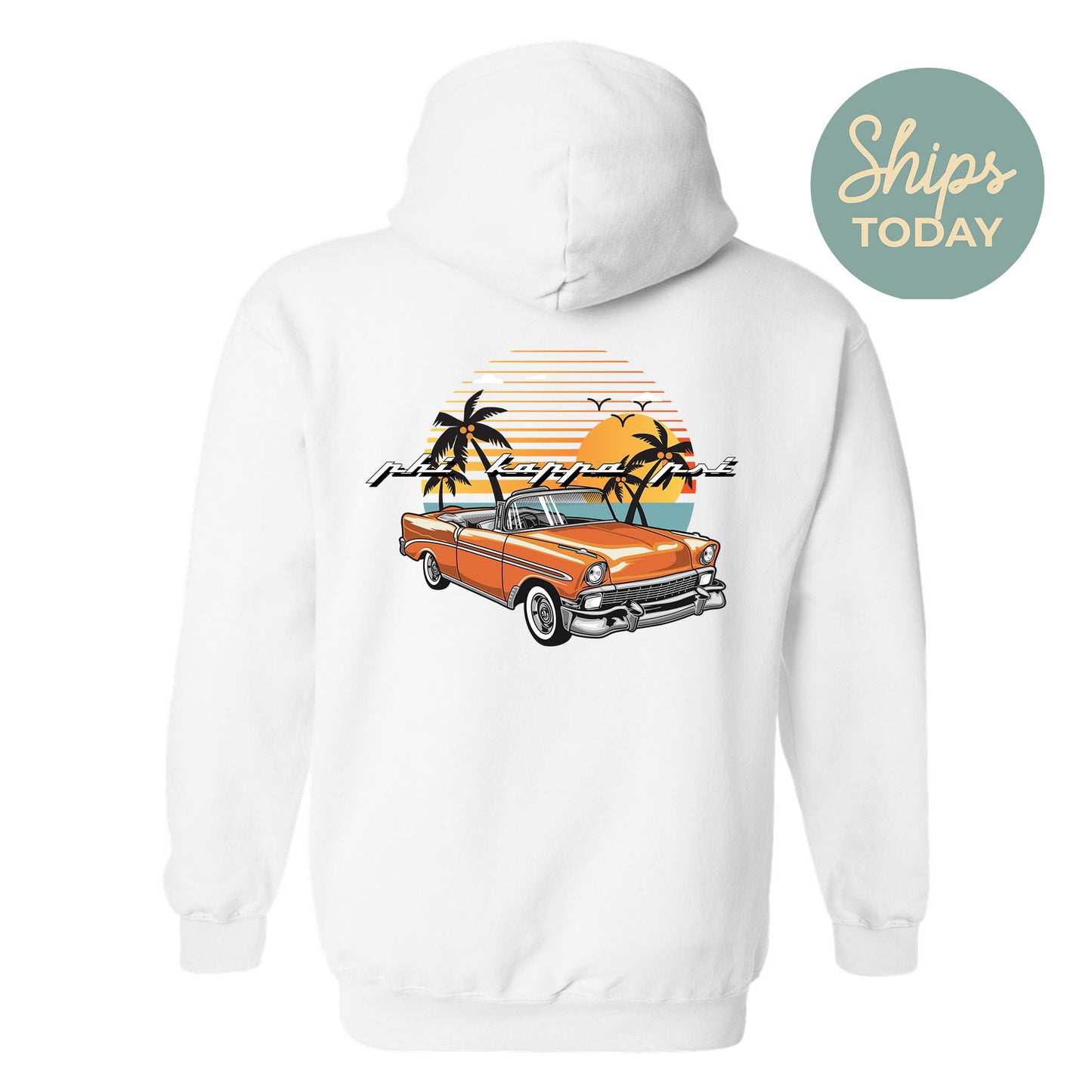 Phi Kappa Psi Retro Rides Fraternity Hoodie _ 33600g