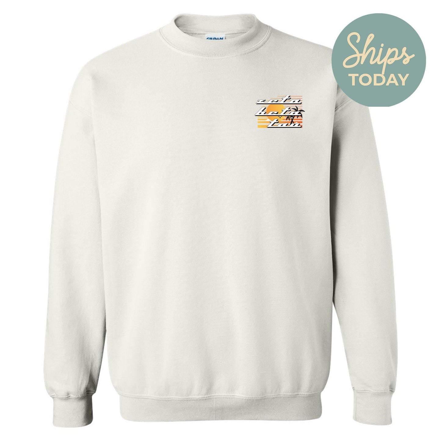 Zeta Beta Tau Retro Rides Fraternity Sweatshirt _ 33614g
