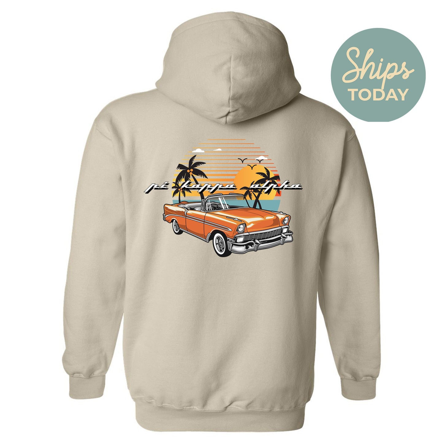 Pi Kappa Alpha Retro Rides Fraternity Hoodie _ 33603g