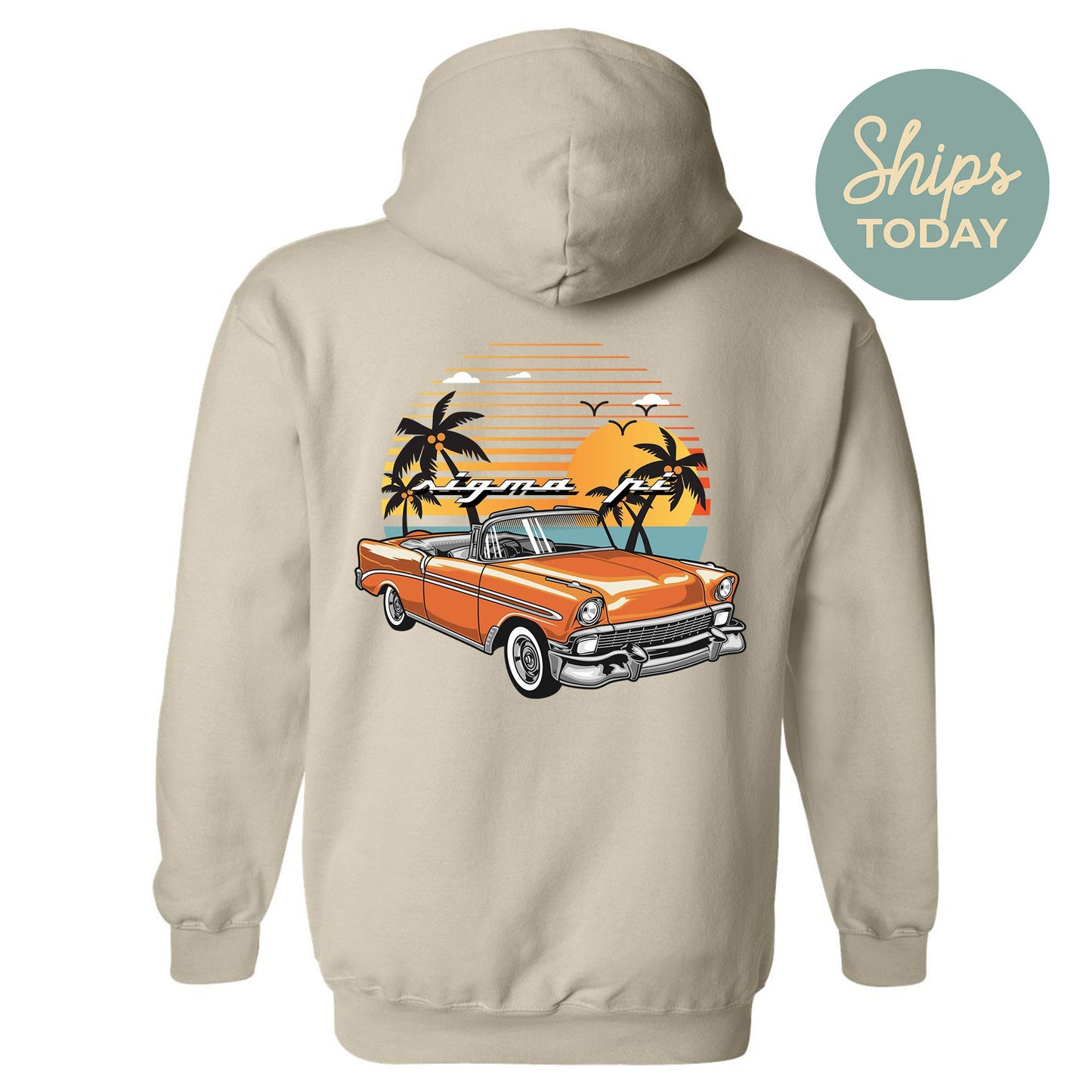 Sigma Pi Retro Rides Fraternity Hoodie _ 33610g