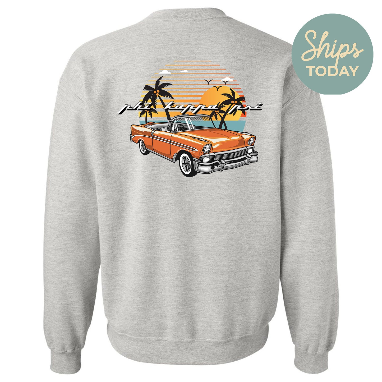 Phi Kappa Psi Retro Rides Fraternity Sweatshirt _ 33600g
