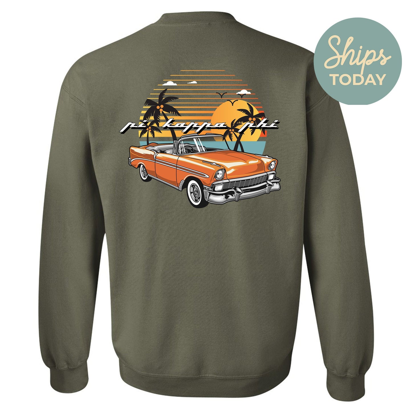 Sigma Phi Epsilon Retro Rides Fraternity Sweatshirt _ 33609g