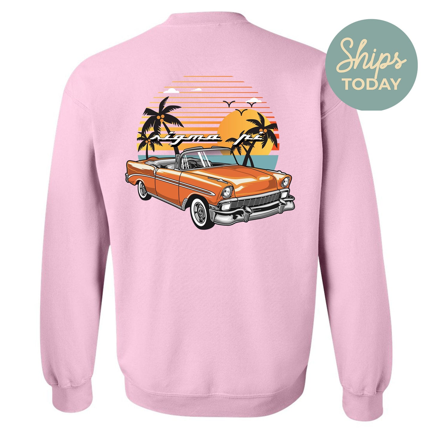 Sigma Pi Retro Rides Fraternity Sweatshirt _ 33610g