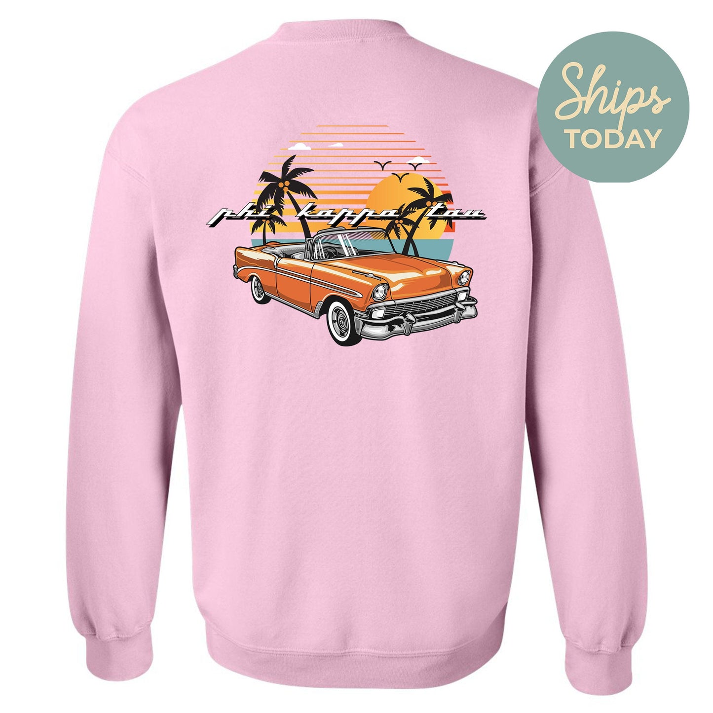 Phi Kappa Tau Retro Rides Fraternity Sweatshirt _ 33601g