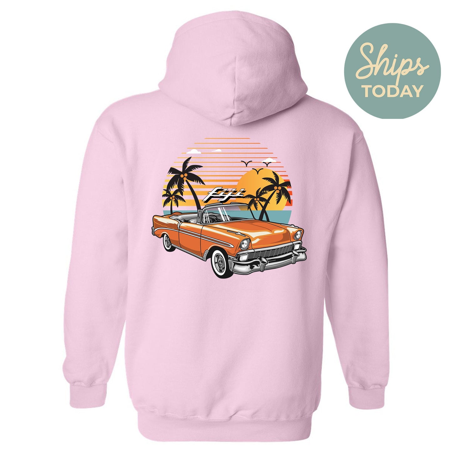 FIJI Retro Rides Fraternity Hoodie _ 33599g